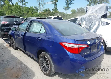 2015 Toyota Corolla S Plus from USA, damaged, VIN 2T1BURHE4FC462111